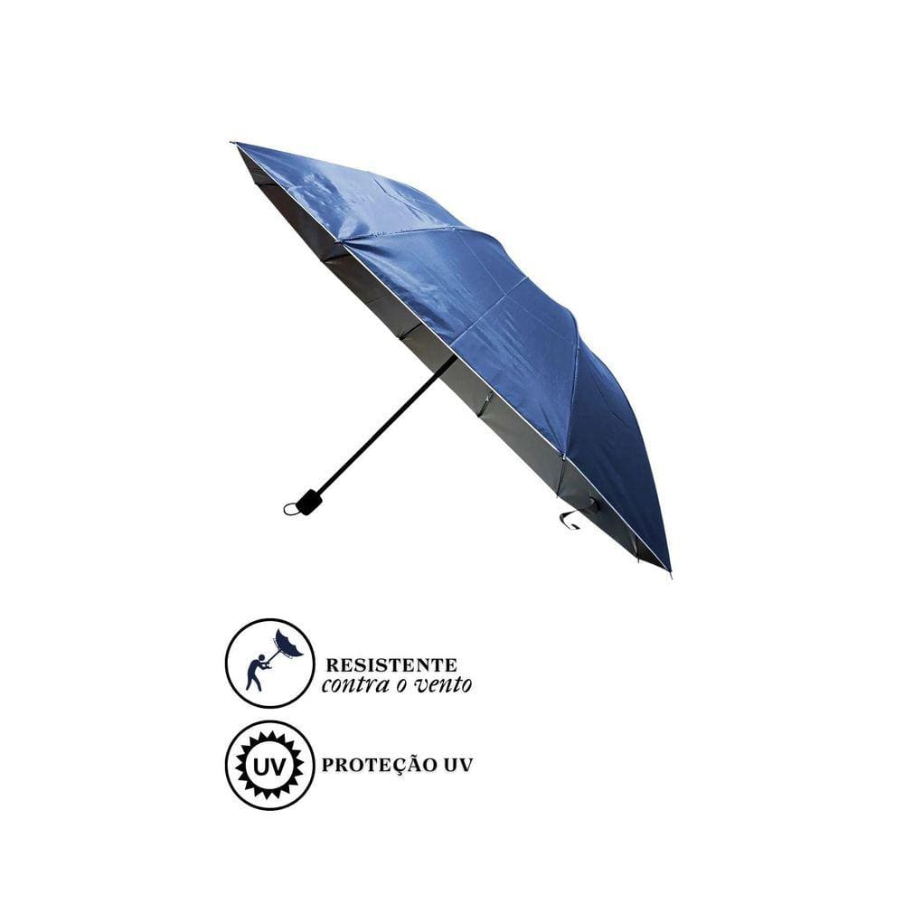 Guarda Chuva Proteção Solar Facinato T3102B Azul Marinho