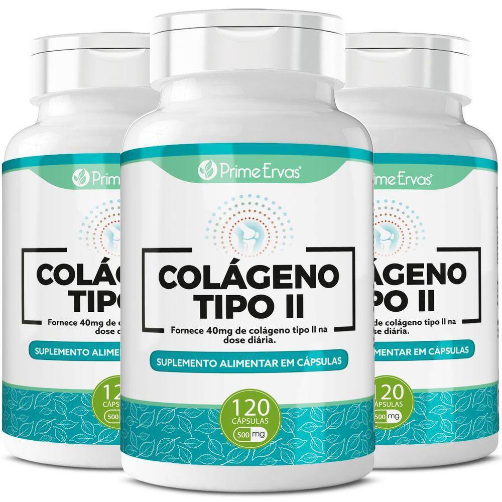 Kit 3 Colágeno Tipo 2 Tipo Il Saúde Das Articulações 120Cáps