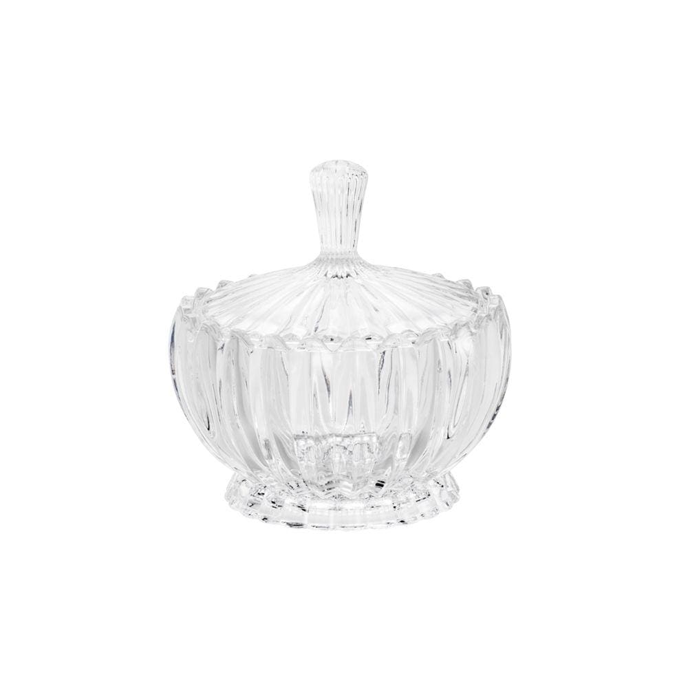 Potiche Decorativo de Cristal com Tampa Geneva 17cm x 18cm - Wolff