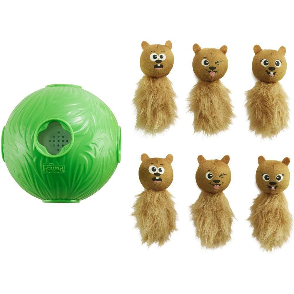 Brinquedo Interativo Dog Snuffle N´Treat Ball Outward Hound Puzzle Quebra-Cabeça Para Cães