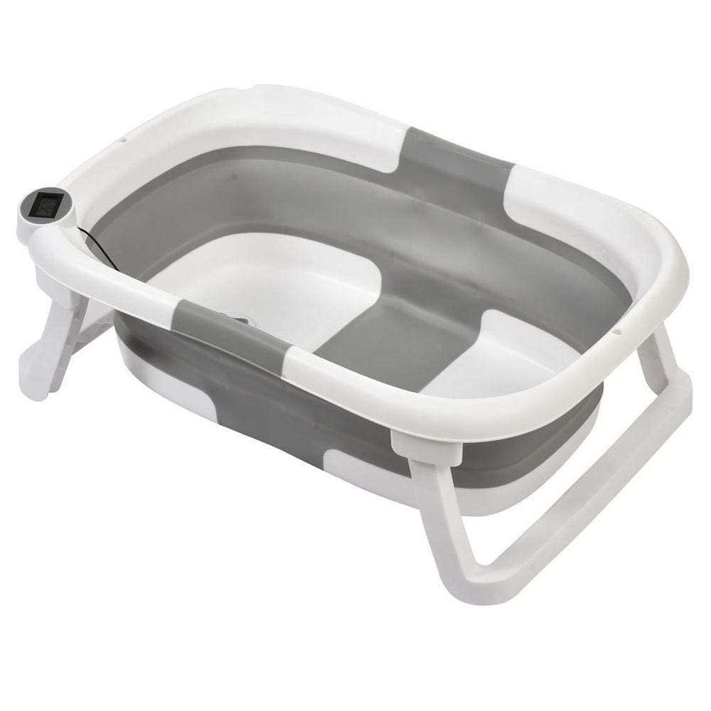 Banheira De Bebê Plástica Dobrável Cinza 25Kg - Galzerano