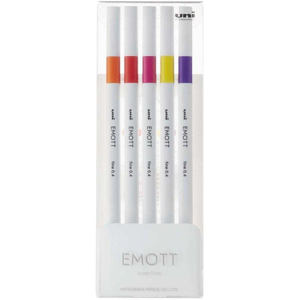 Caneta Uni-Ball Mitsubishi Emott N.2 Passion Colors Com 5