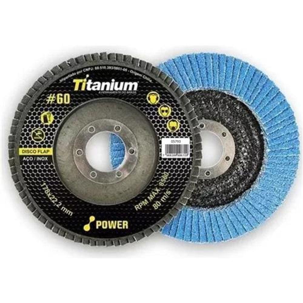 Disco Flap 4.1/2 Gr 60 Titanium 05198/ 05444