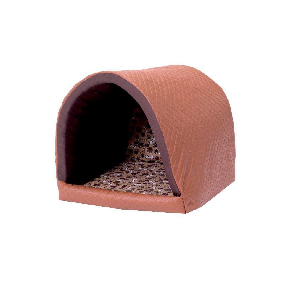 Cama Pet Para Cachorro Ou Gato Iglu Toca Dog Caramelo [F101]