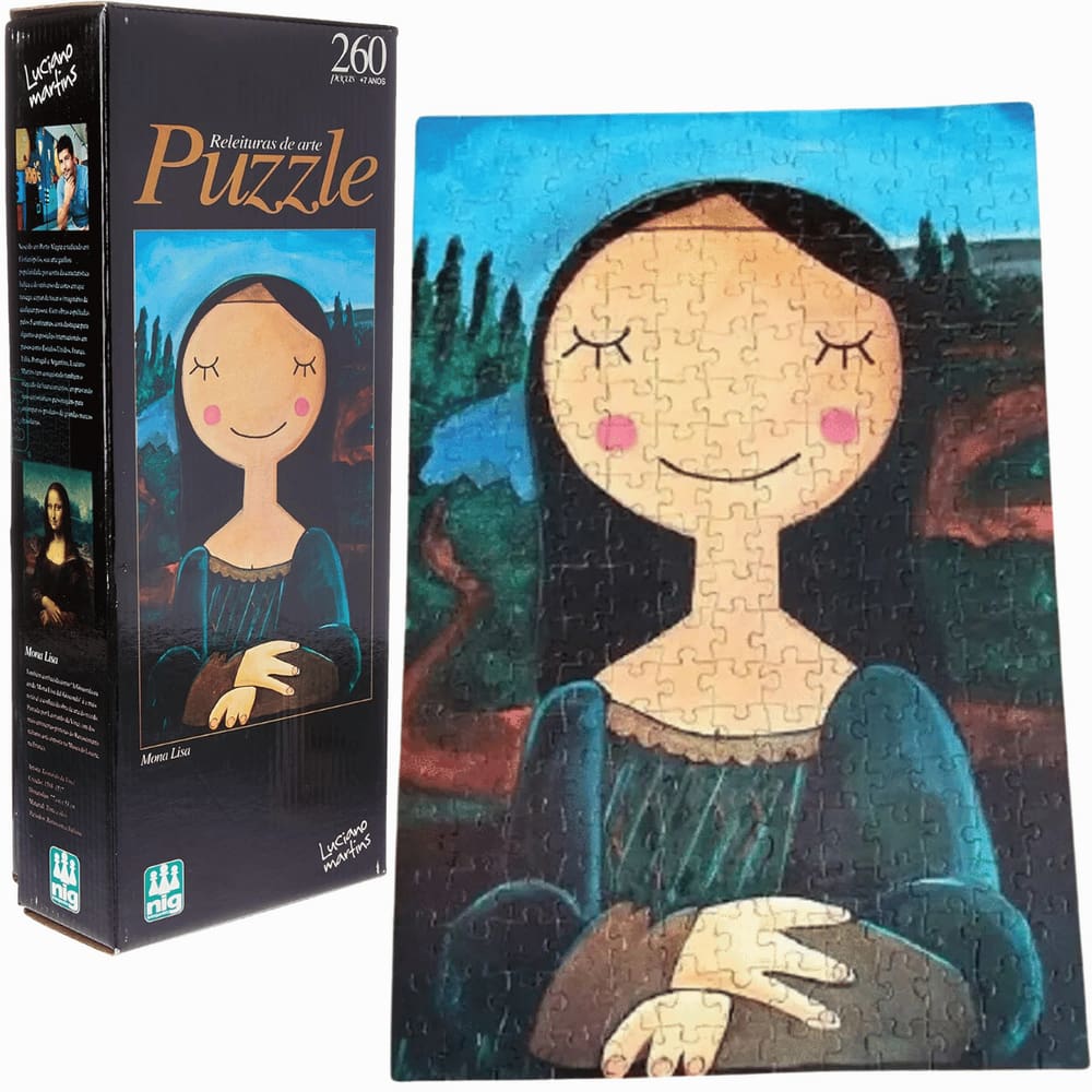 Quebra Cabeça Monalisa 260 Peças Releitura Nig