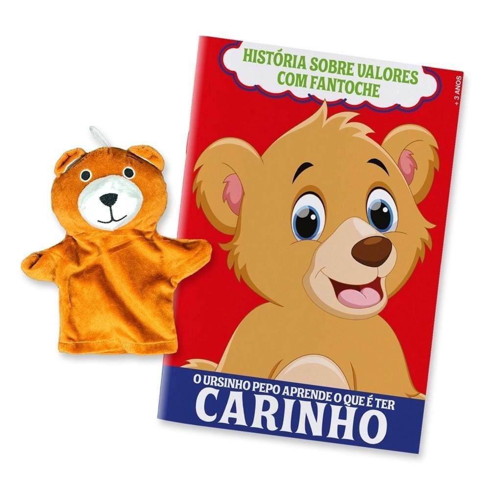 História Sobre Valores Com Fantoche - Ursinho - Carinho