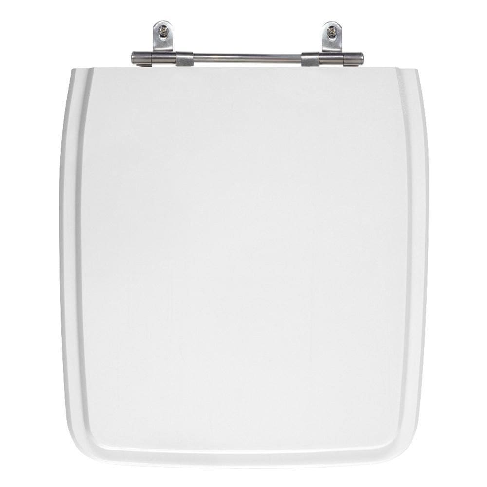 Assento Poliéster Laminado Vila Rica Branco Tampa Vaso Icasa