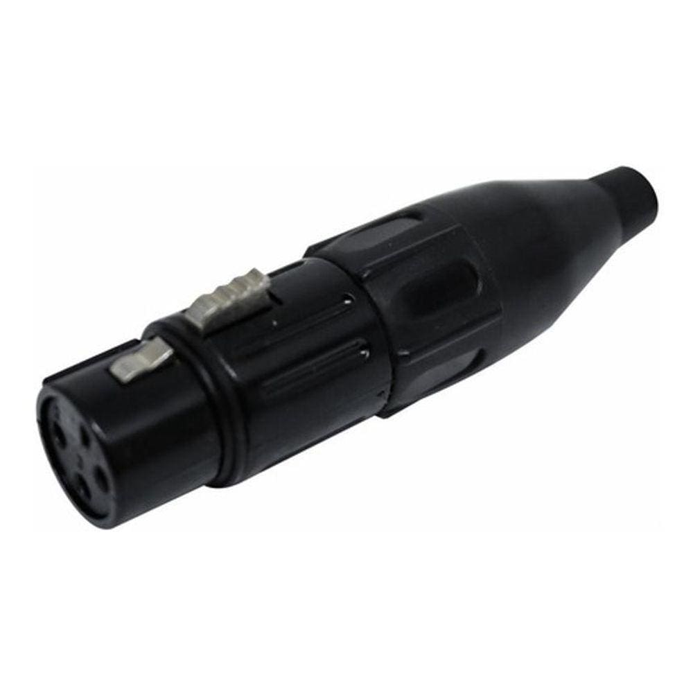 Conector Xlr Canon Femea Preto Csr 1029 Bk Csr