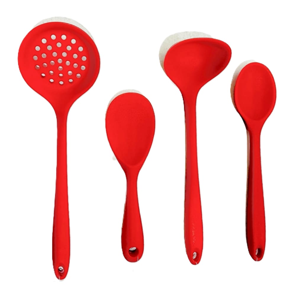 Kit Colher,Escumadeira,Concha Colher em Silicone UnyHome.