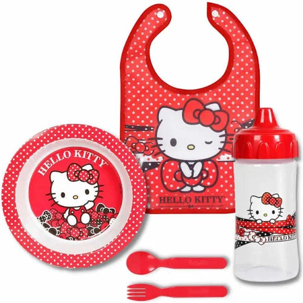 Kit A Hora Da Papinha Hello Kitty - Baby Go