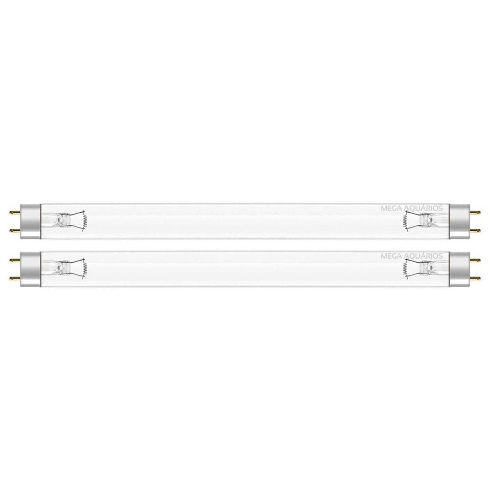 2 Lâmpada Uv 25W Germicida Ultravioleta T8 45Cm Fluorescente