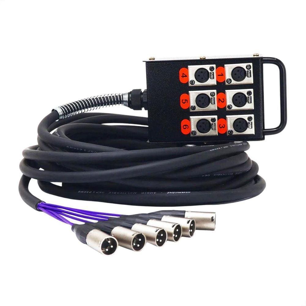 Medusa 6 Vias Montada Conectores Amphenol - 6 Metros