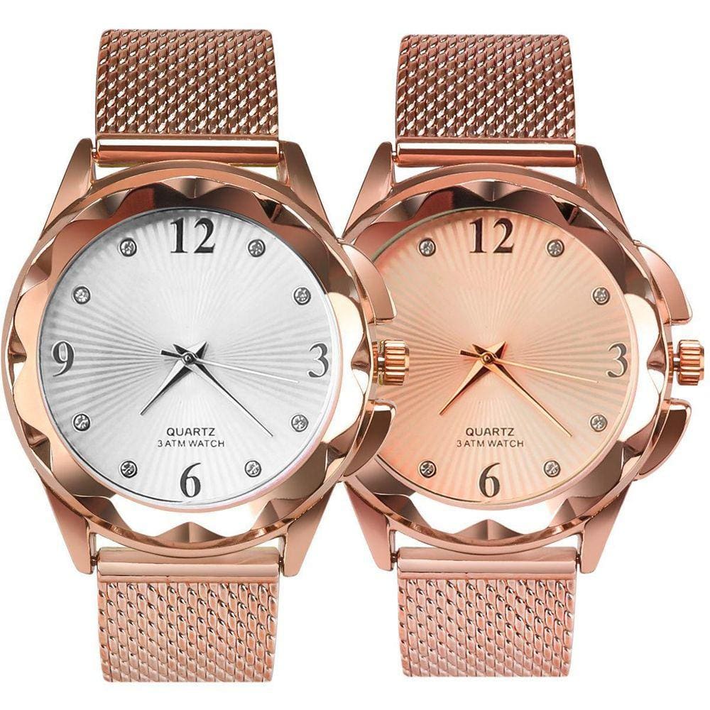 Relogio Feminino Prova Dagua + Relogio Aço Inox Silicone