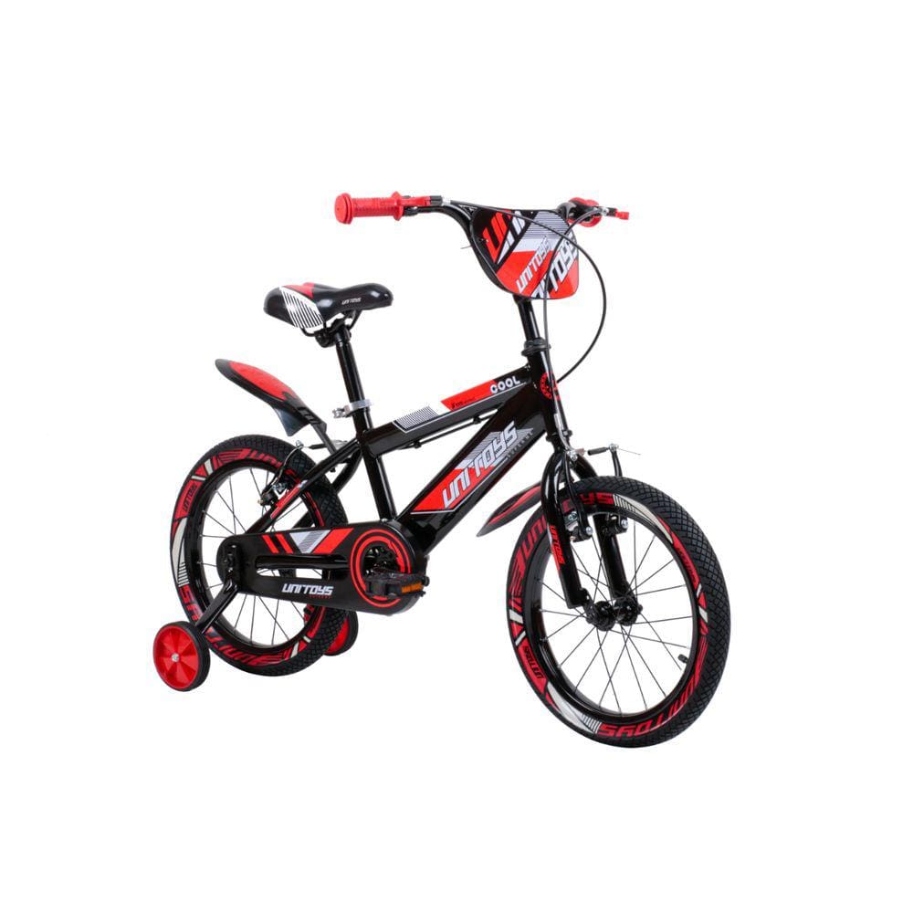 Bicicleta aro 16 Vermelha Aventura Pro com paralamas sport Cross