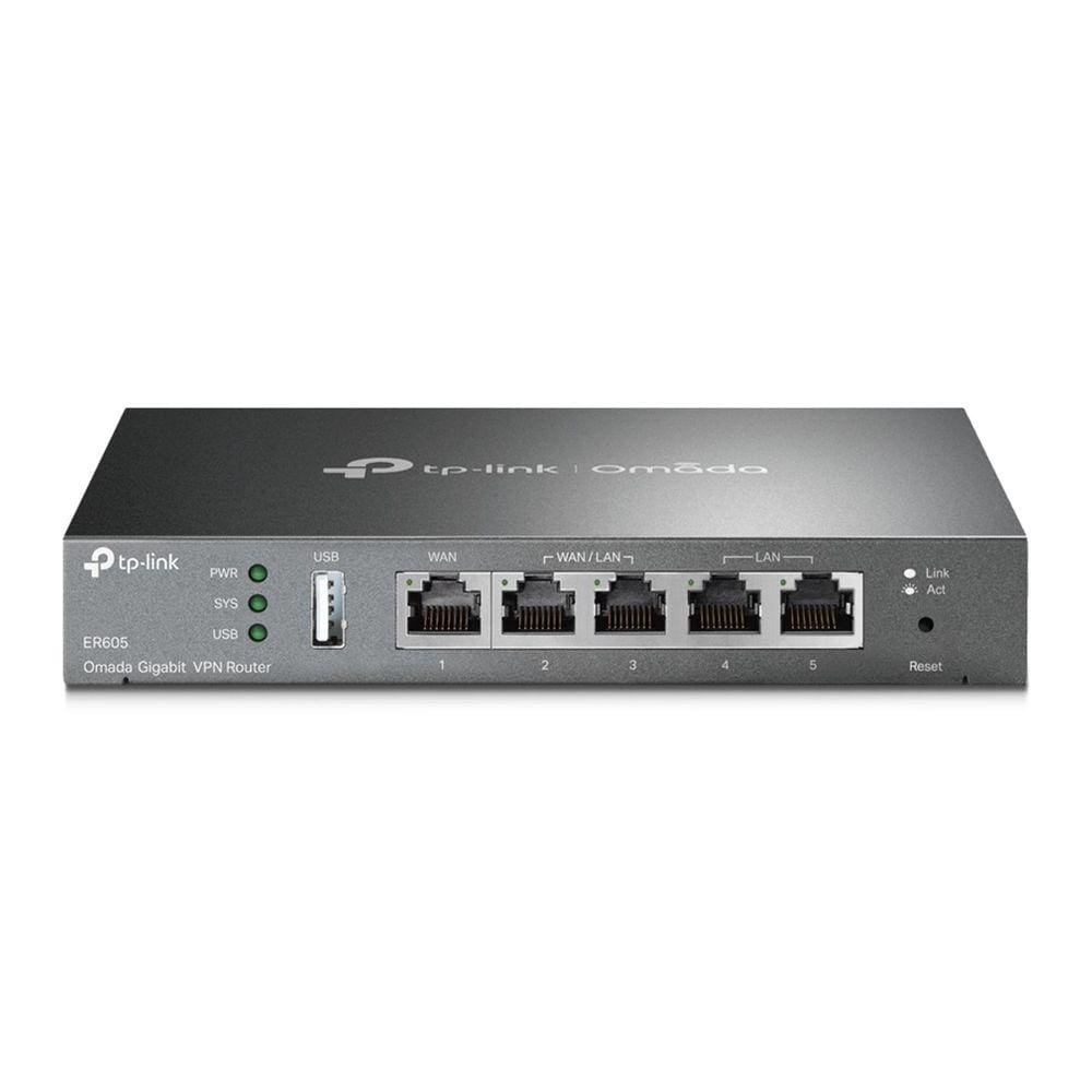Roteador TP-Link Load Balance ER605 GIGA com entrada para Modem 4G