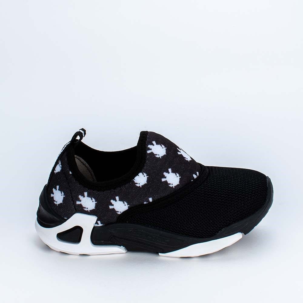 Tênis Infantil Comfort Kidy Play Corinthians Preto e Branco