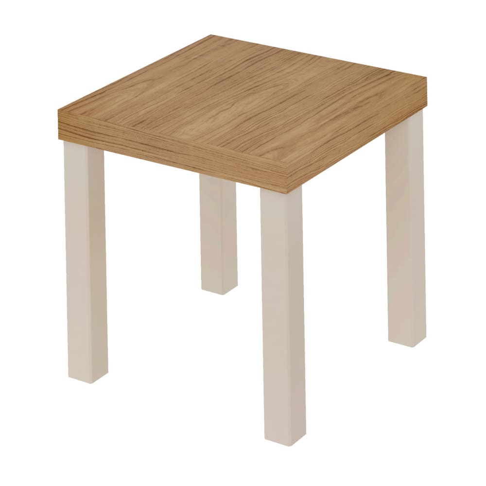 Mesa de Apoio para Sala de Estar Natal Carvalho Off White