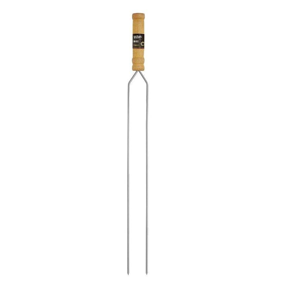 Espeto Inox 2 Hastes Grilazer Standard 75 Cm
