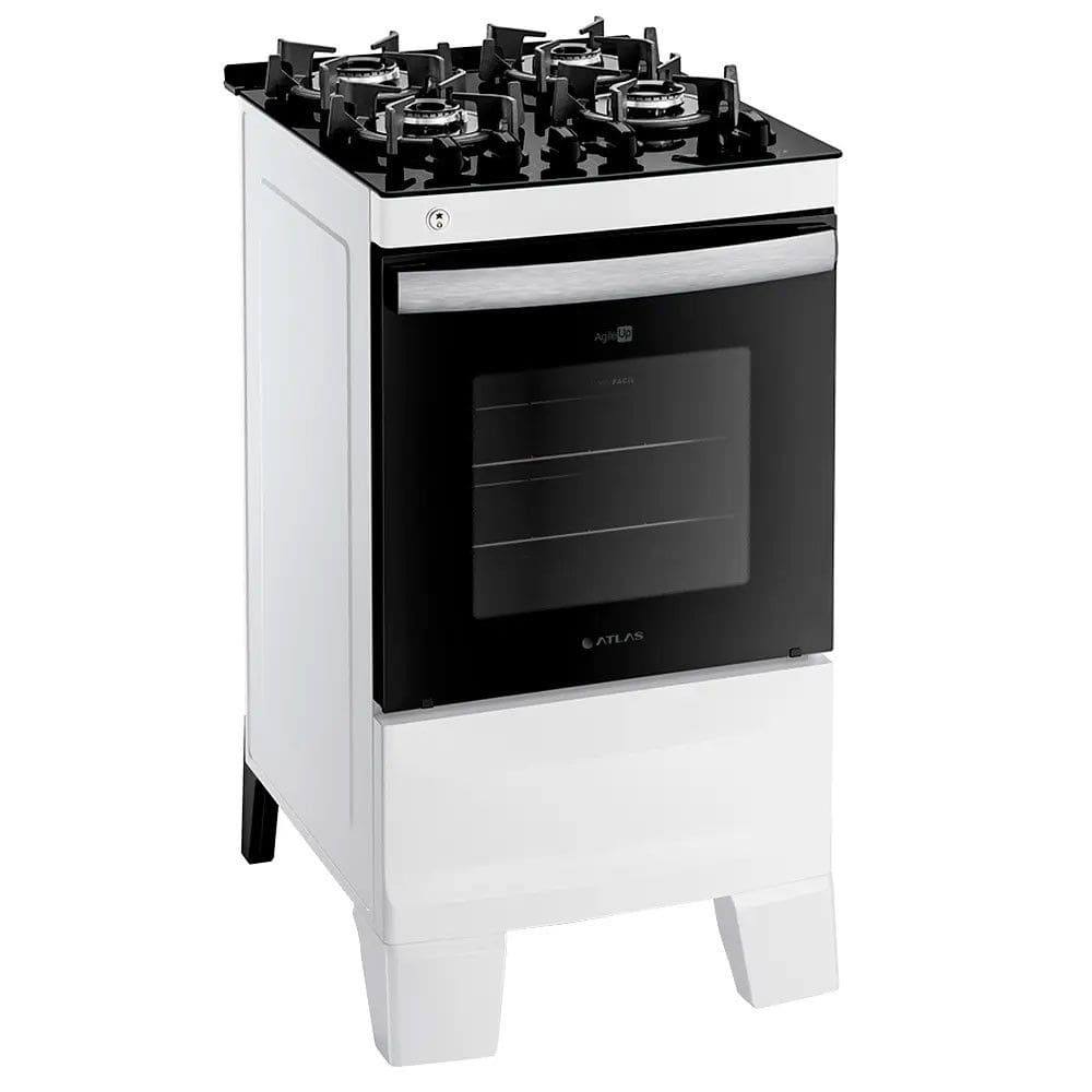 Fogão Agile Up 4 Bocas com Mesa de Vidro Atlas