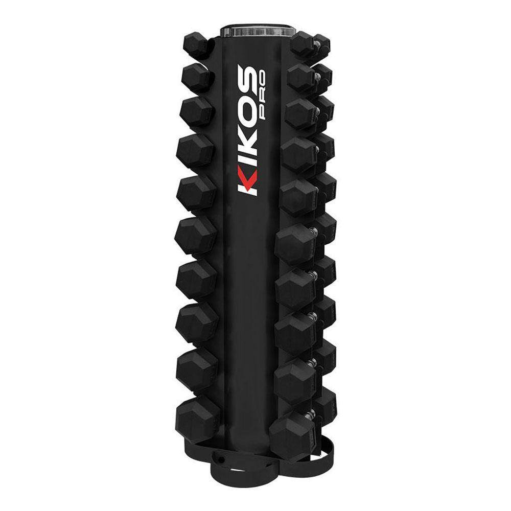 Torre De Halter Kikos Sextavado Emborrachado De 1 A 10Kg