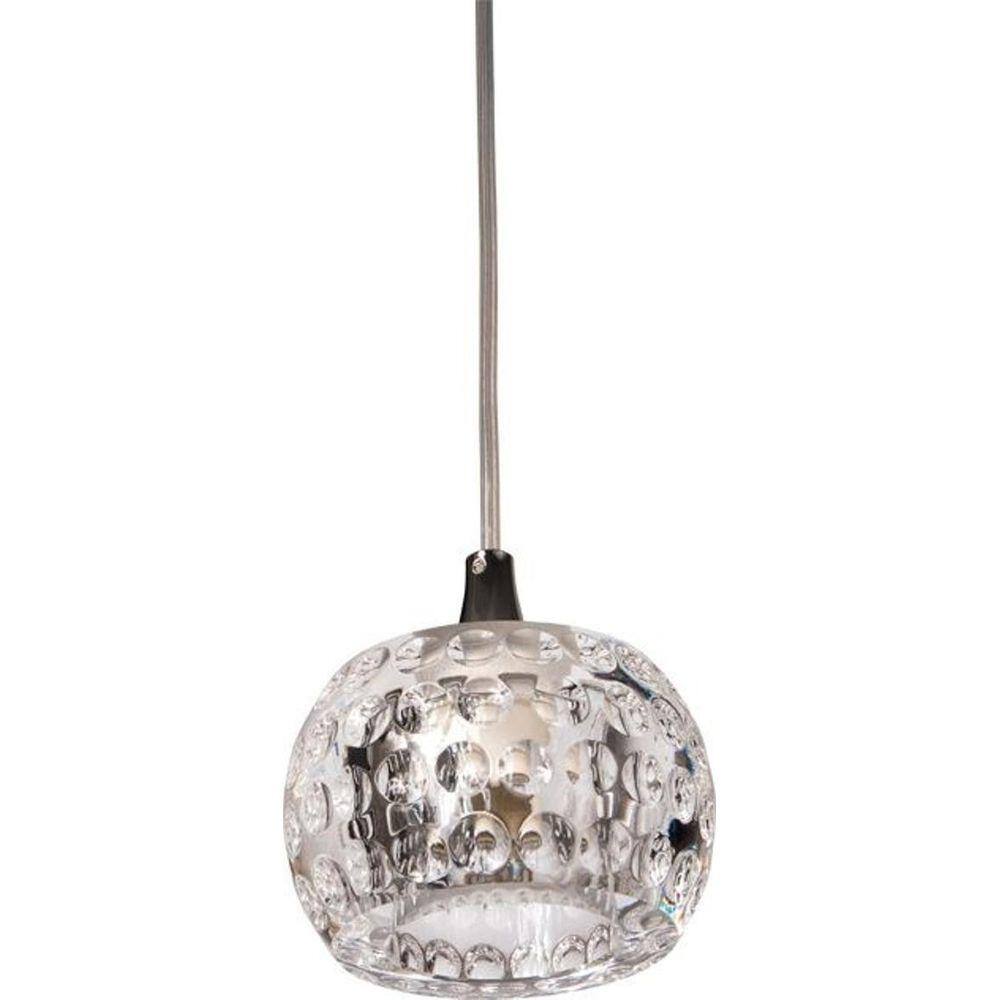 Pendente Lustre Demeter Unitário Cristal Redondo Para Led