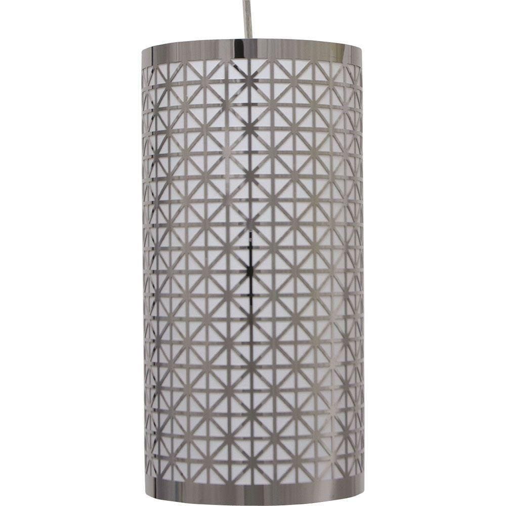 Pendente Lustre Apolo Inox Para Led Diâmetro 15 Cm