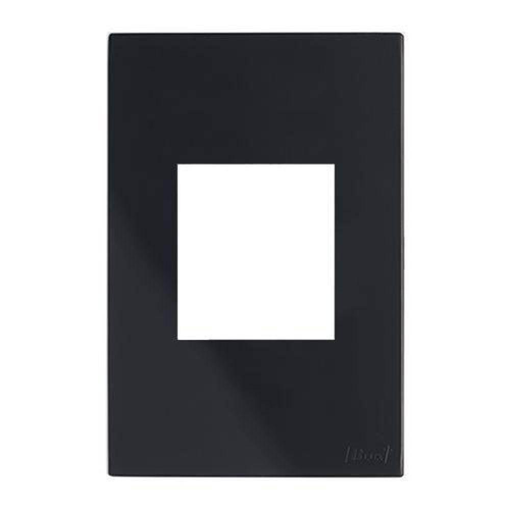 Placa P/2 Mod. Juntos Com Suporte 4X2- Recta Black Satin