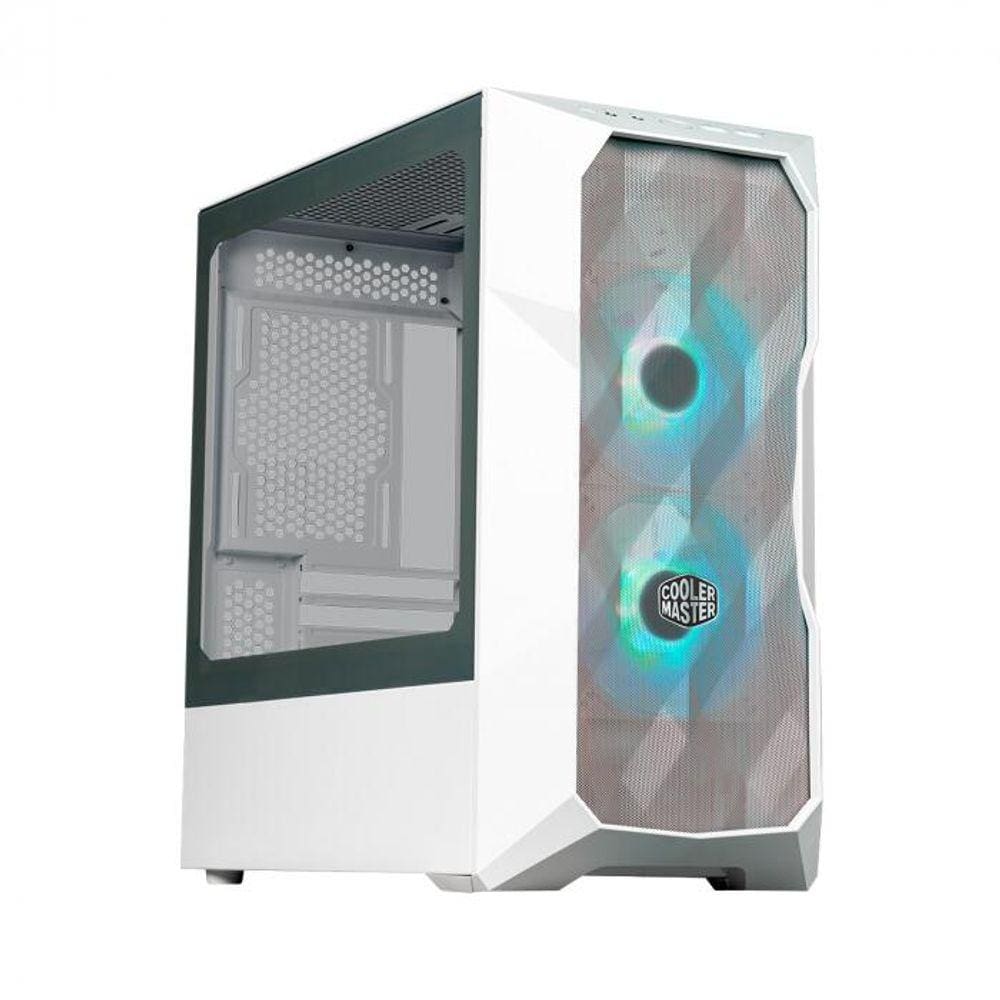 Gabinete Td300 Mesh - Mini Tower - Lateral De Vidro Temperado - Branco - Td300-Wgnn-S00