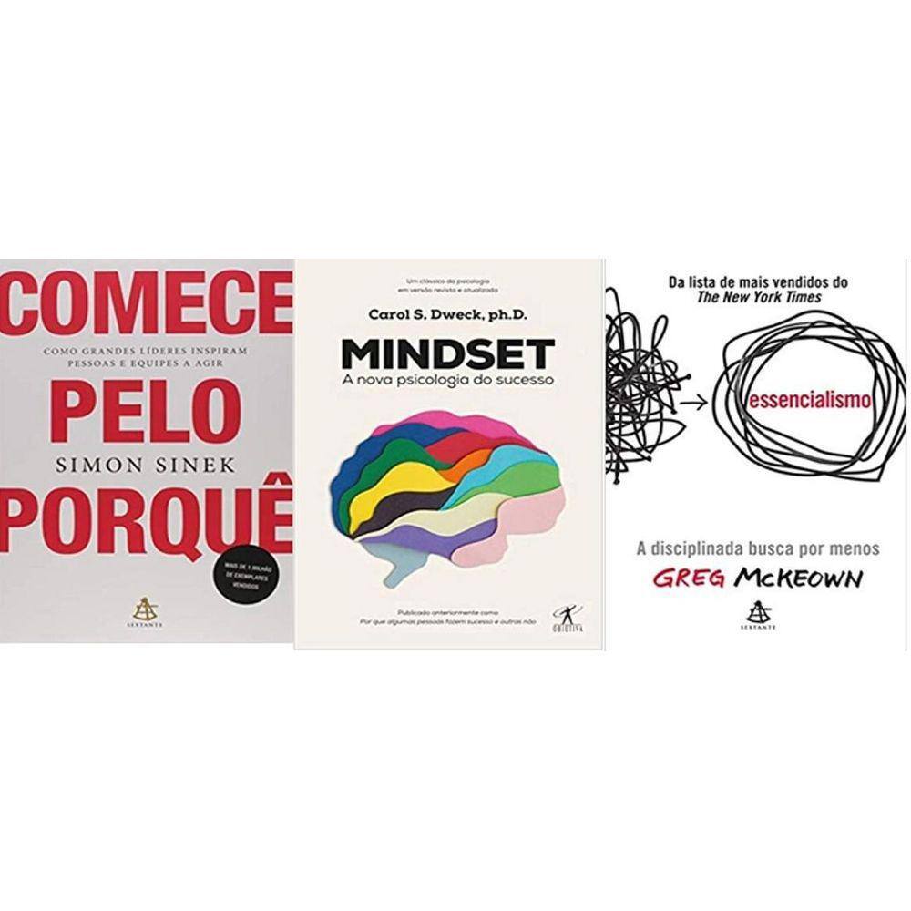 Kit 3 Livros Comece Pelo Porque Como Grandes Líderes