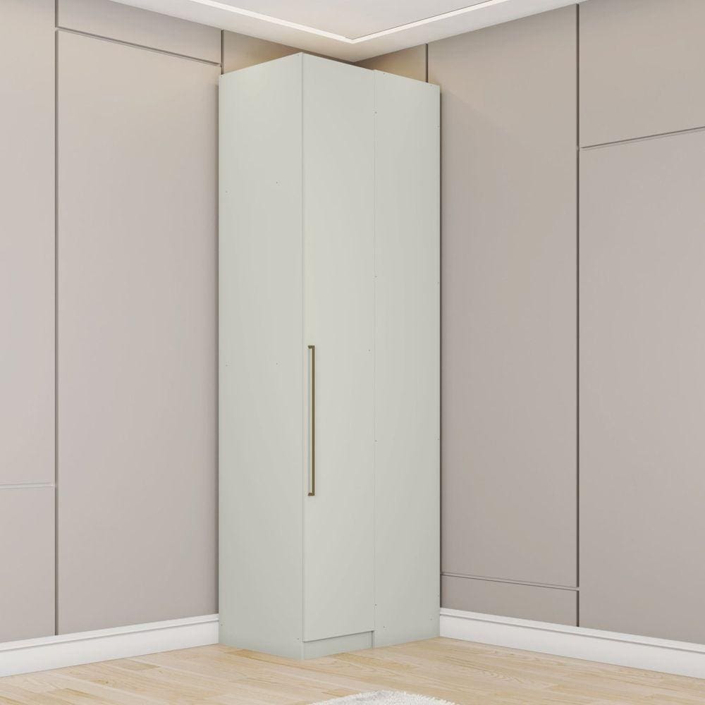 Guarda-Roupa Canto Reto 1 Porta Seletto Areia HP