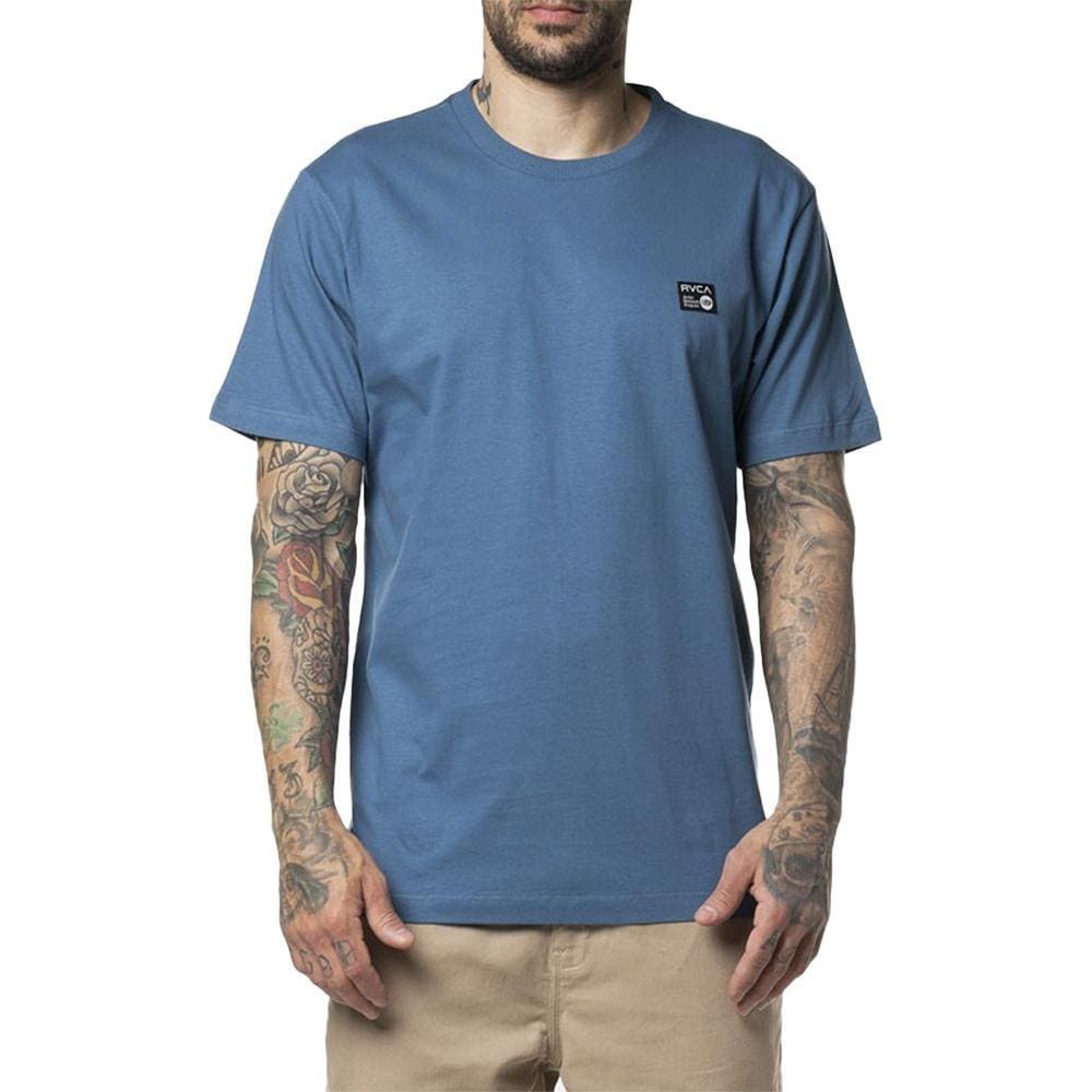 Camiseta RVCA Anp Label WT24 Masculina Azul