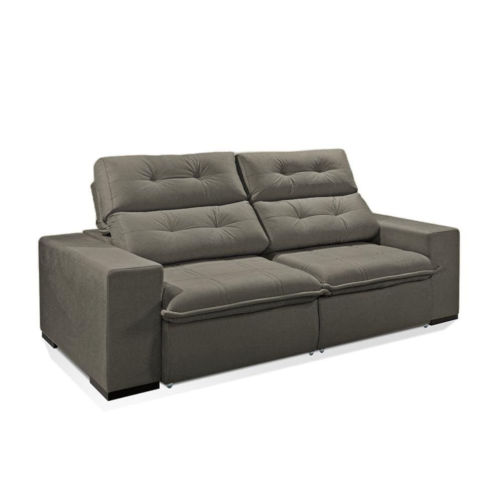 Sofá 4 Lugares Turmalina 252 Cm Konfort King Capuccino