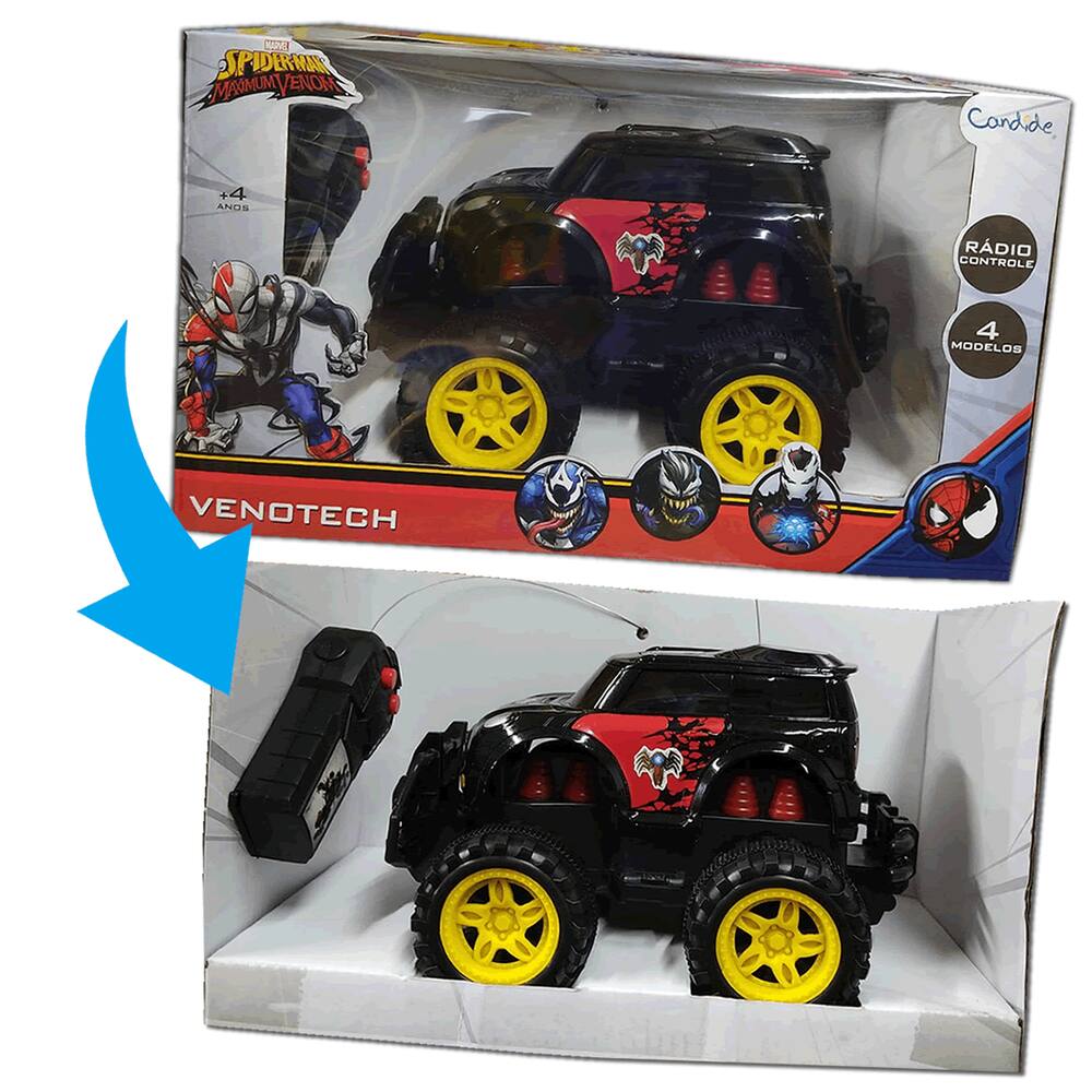Carrinho De Controle Remoto Venotech Homem De Ferro Candide