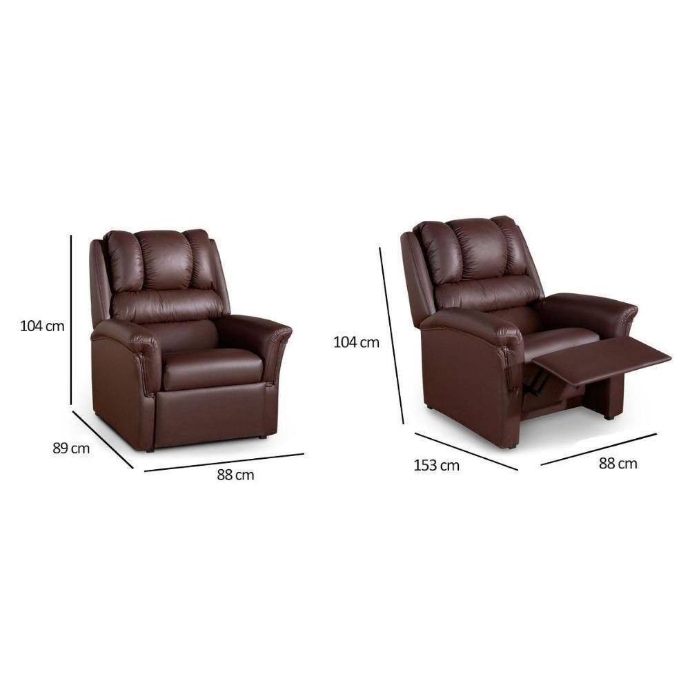 Poltronas De Amamentação Reclinável Supreme Pandora Two Way Courano Marrom