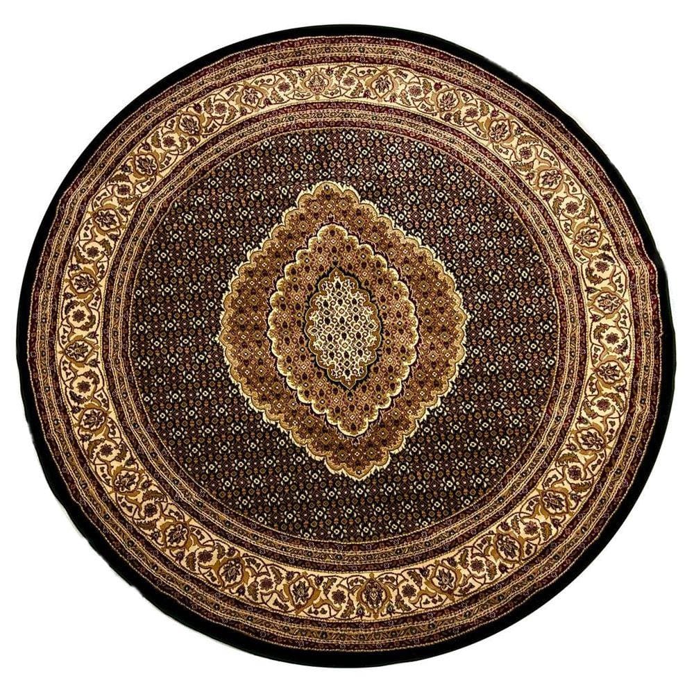 Tapete Splendor 200 Redondo 2120H Black/Cream