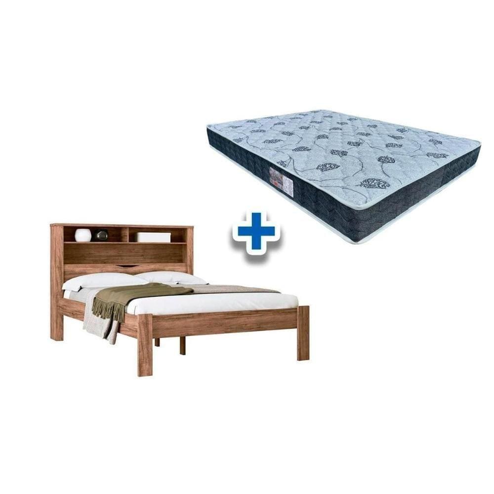 Colchão Casal D45 Cecina + Cama Invicta Atacama