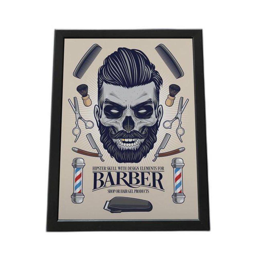 Quadro Com Moldura Barber Shop Or Hair Gel