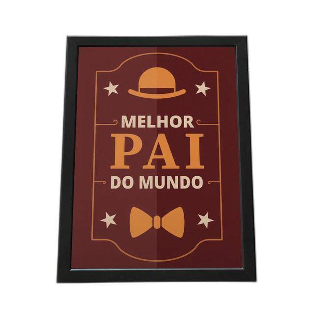 Quadro Com Moldura Melhor Pai Do Mundo