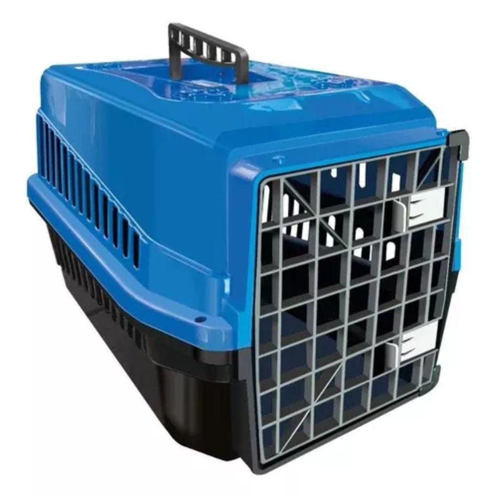 Caixa de Transporte Pet Animal Grande Porte N5 Azul
