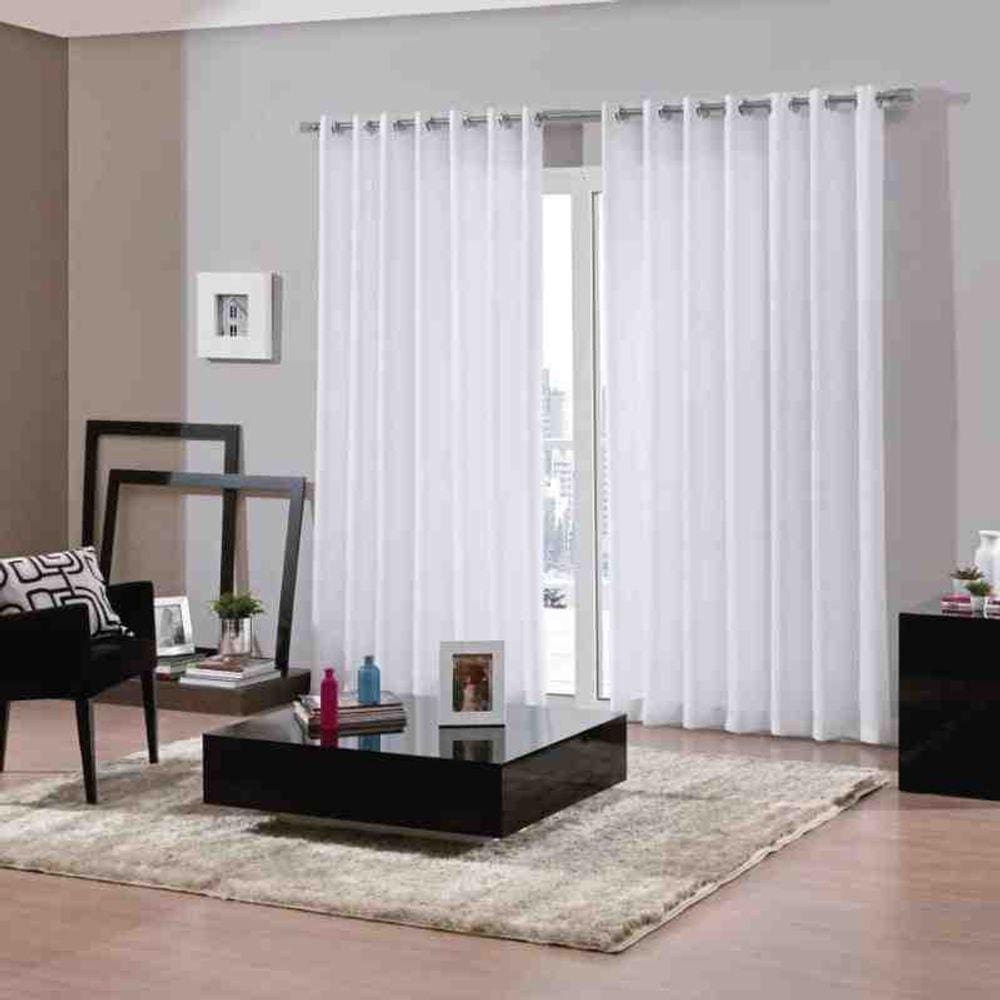 Cortina Duplex 4,20 x 2,80 m Bellini Branco Bella Janela