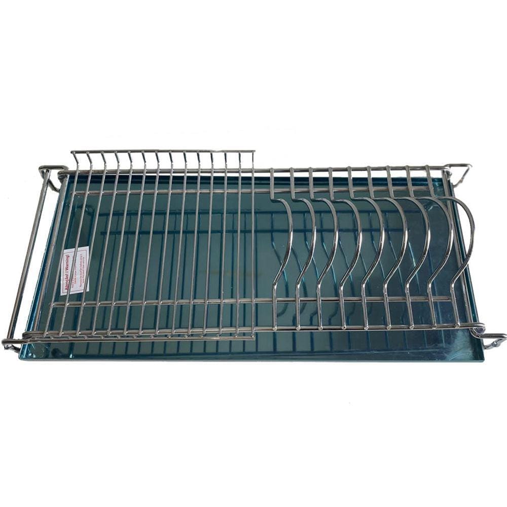 Escorredor De Pratos 670mm Cromado C/ Bandeja Inox Arapuxe