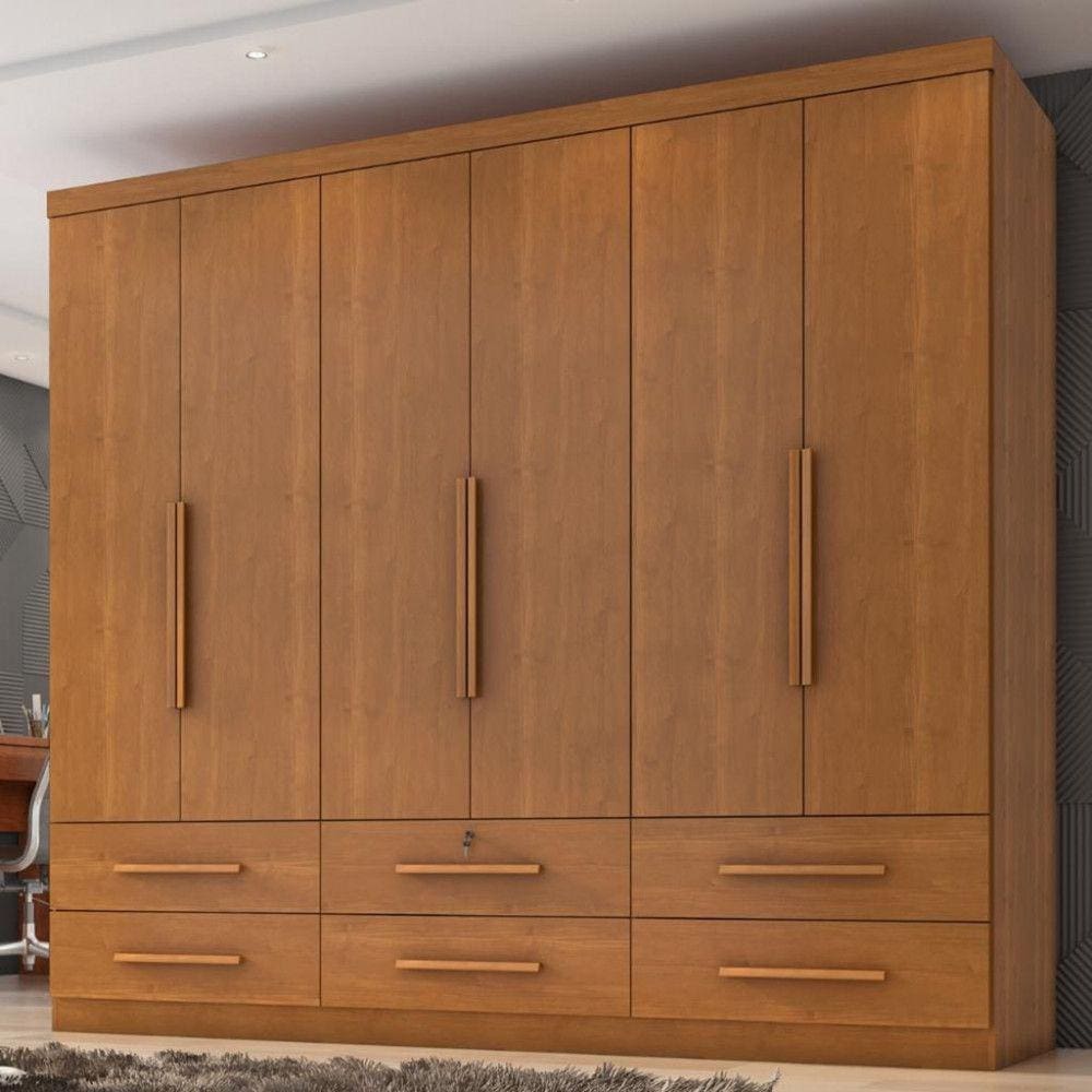 Guarda Roupa Casal 6 Portas 6 Gavetas Maximus Plus II Zanzini