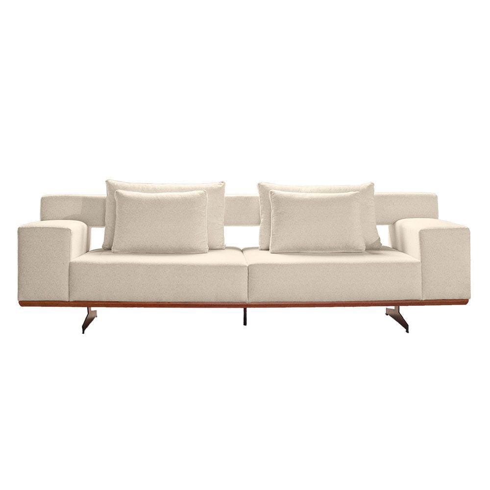 Sofá Zarat 103 com Espuma D30 Pillowtop e Pés em Aço Zarat