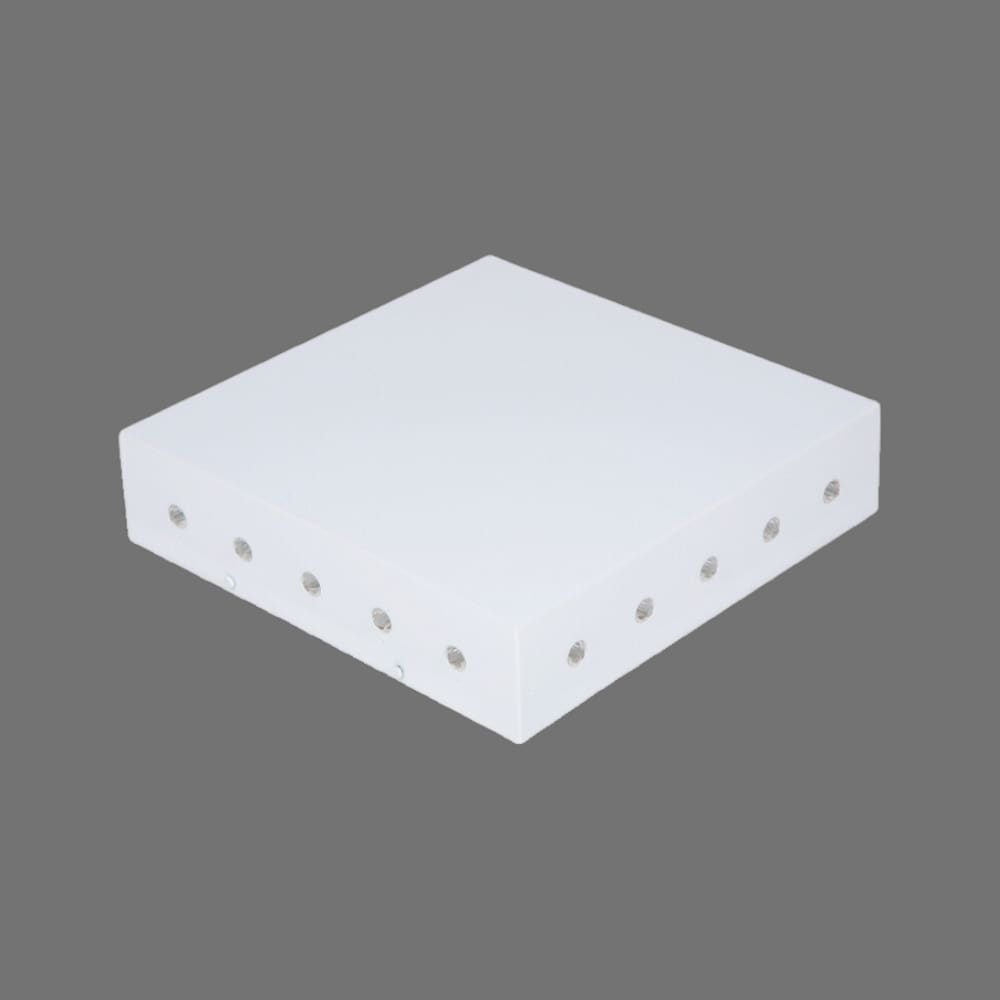 Luminária Plafon Acrílico Sobrepor Com Cristal Na Lateral 45x45 cm 4xE27