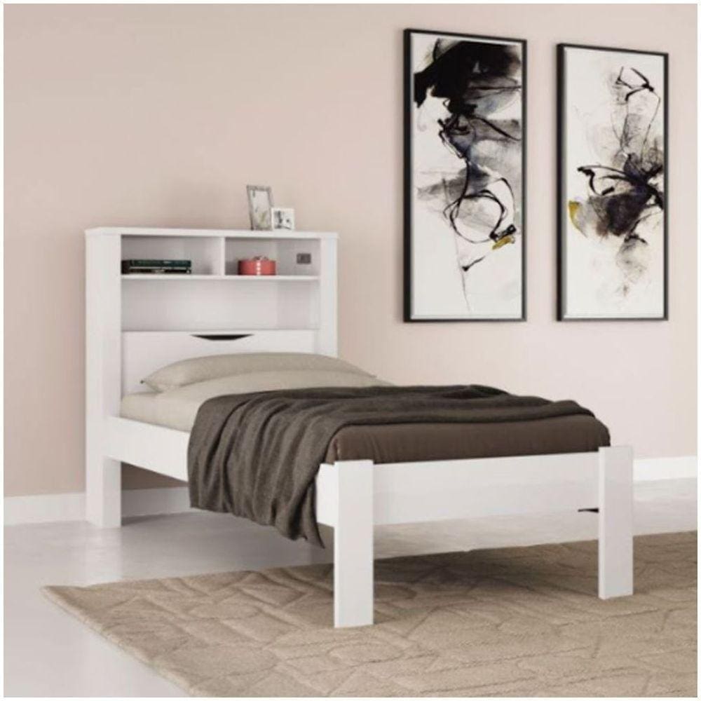 Cama De Solteiro Invicta Santos Andirá Branco