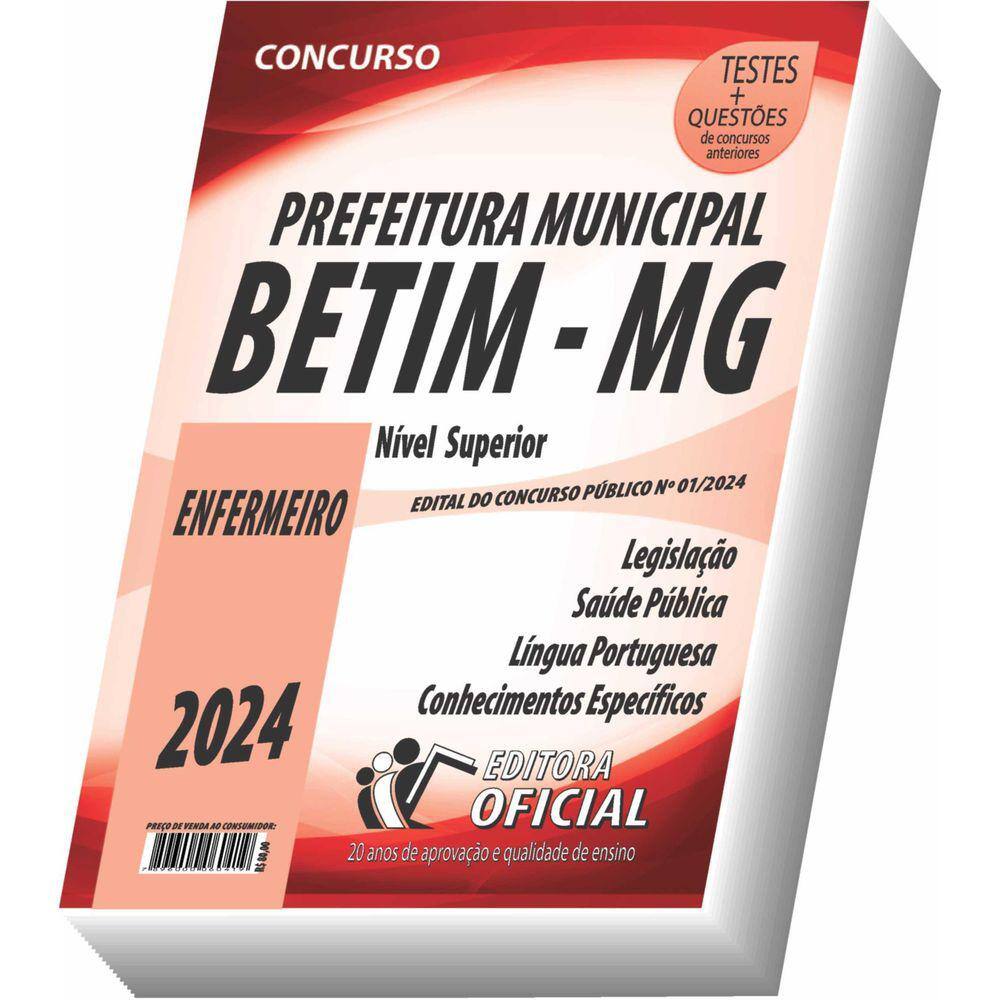 Apostila Prefeitura De Betim - Mg - Enfermeiro