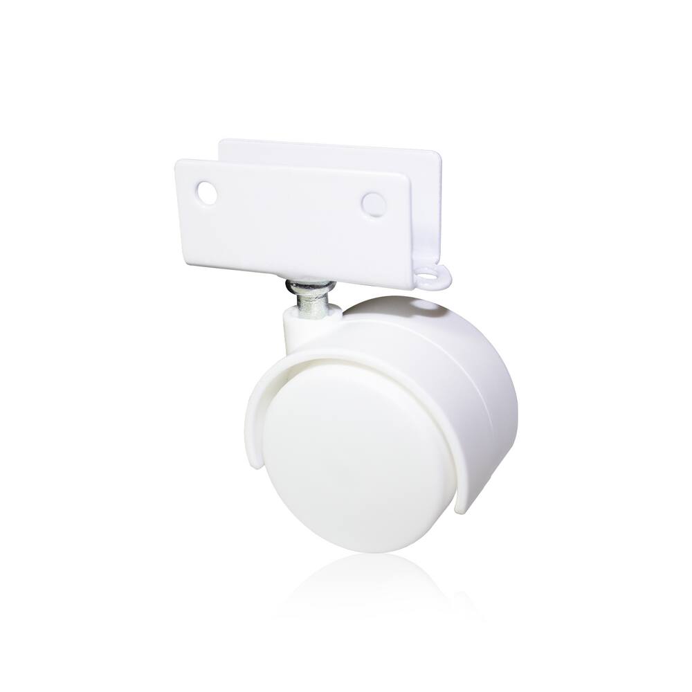 Rodizio Rb 40 Branco Chapa U 15 Mm Sem Trava - Bigfer