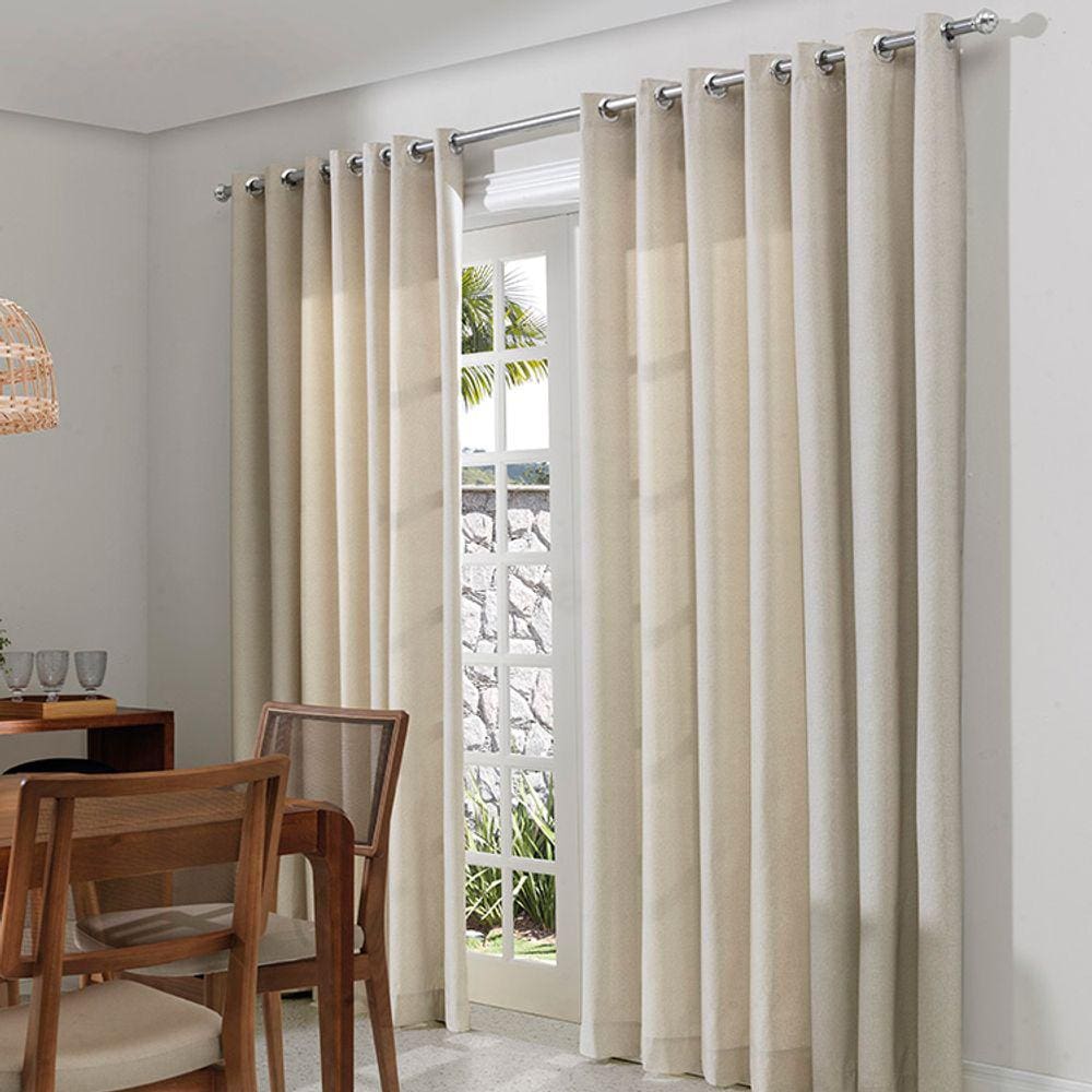 Cortina Decotherm C/ Blackout - Napoles - 2,60m x 2,30m - P/ Varão - Dohler