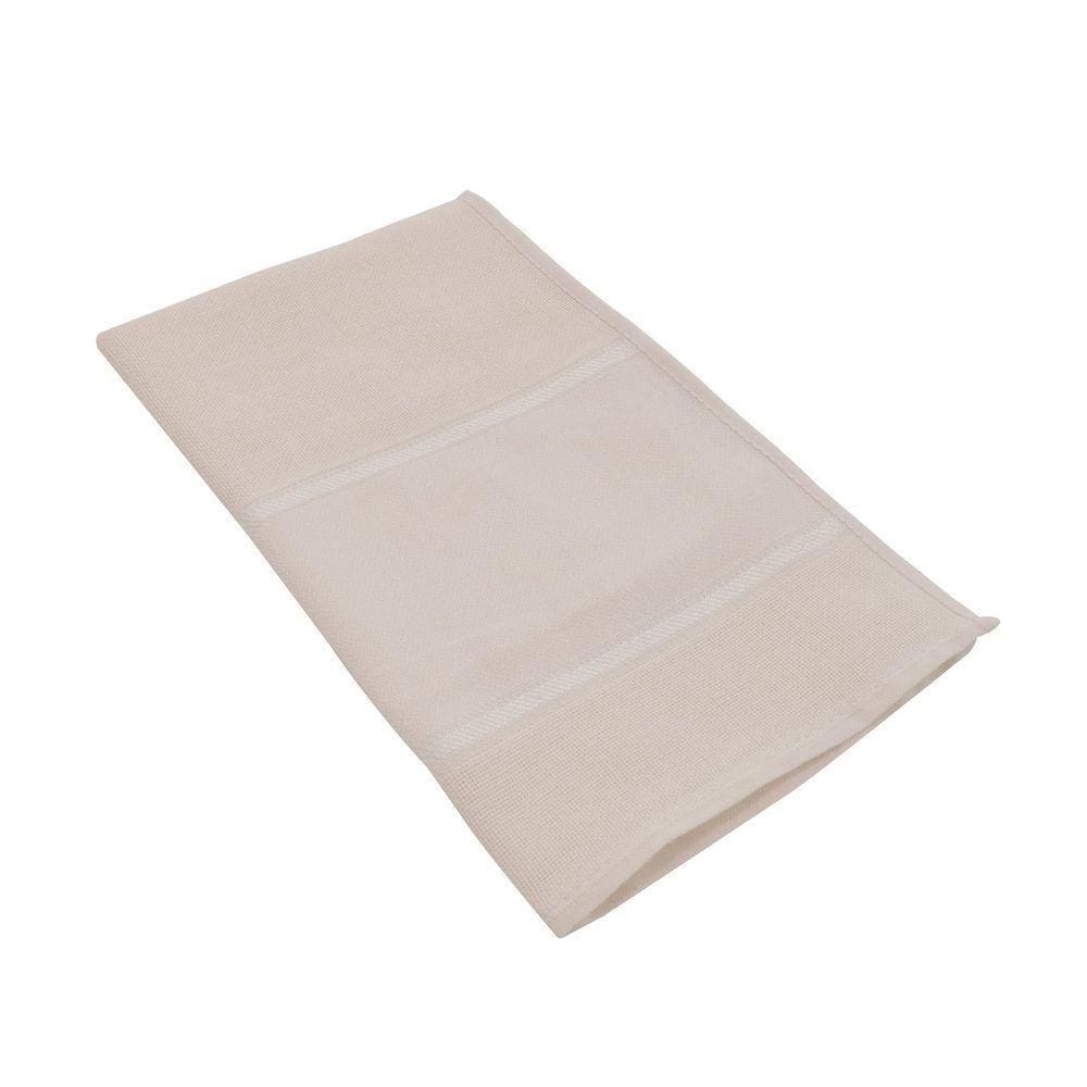 Fralda De Ombro Ponto Cruz Com Bainha 30x75cm Mabber Creme