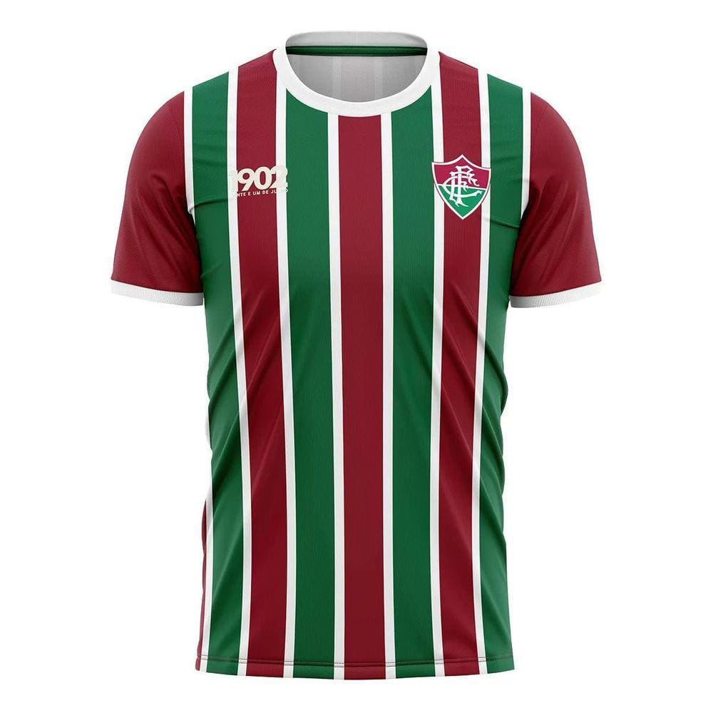 Camisa Fluminense Attract Masculina - Vinho e Verde